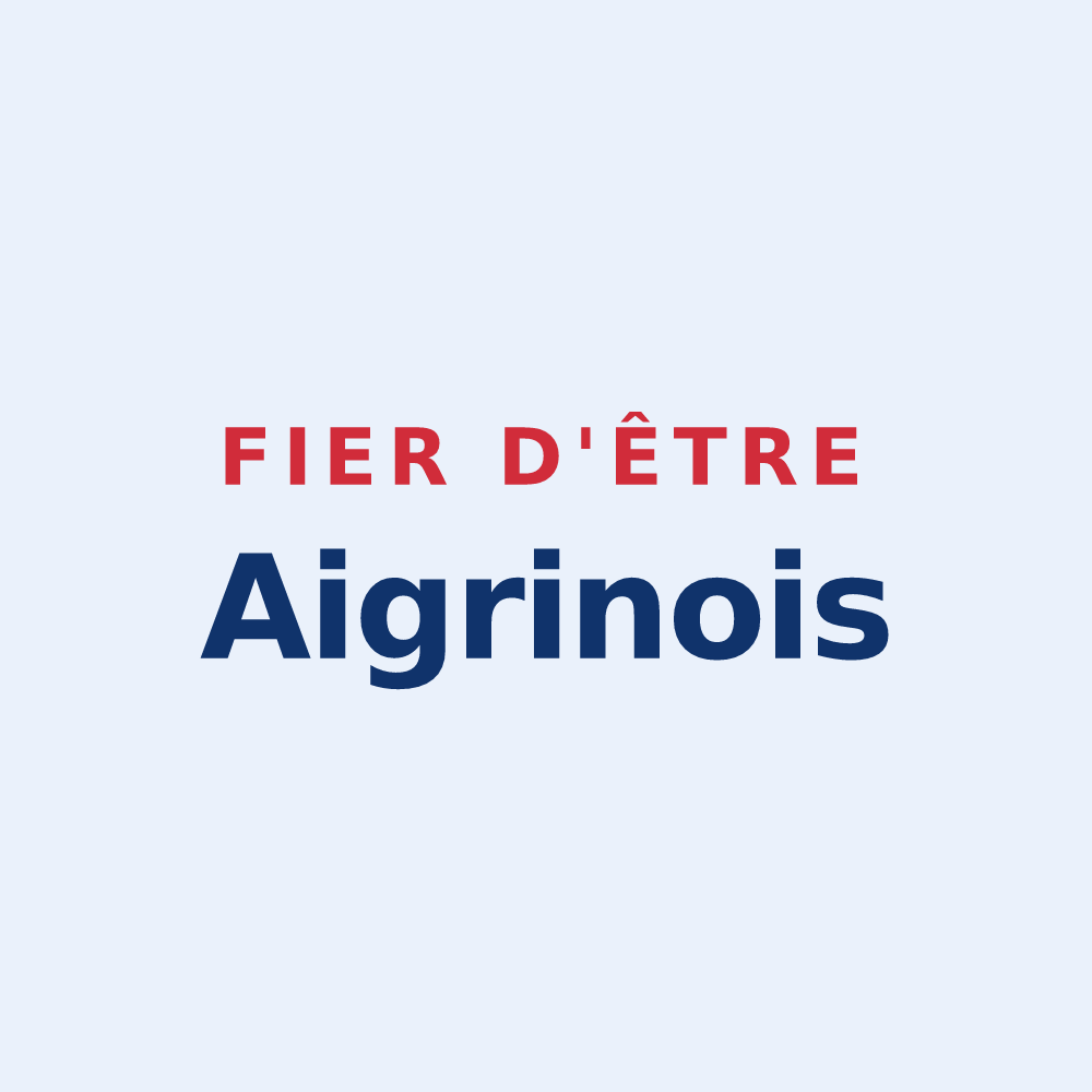 Sticker « Fier d'être Aigrinois » — design pour Aigre