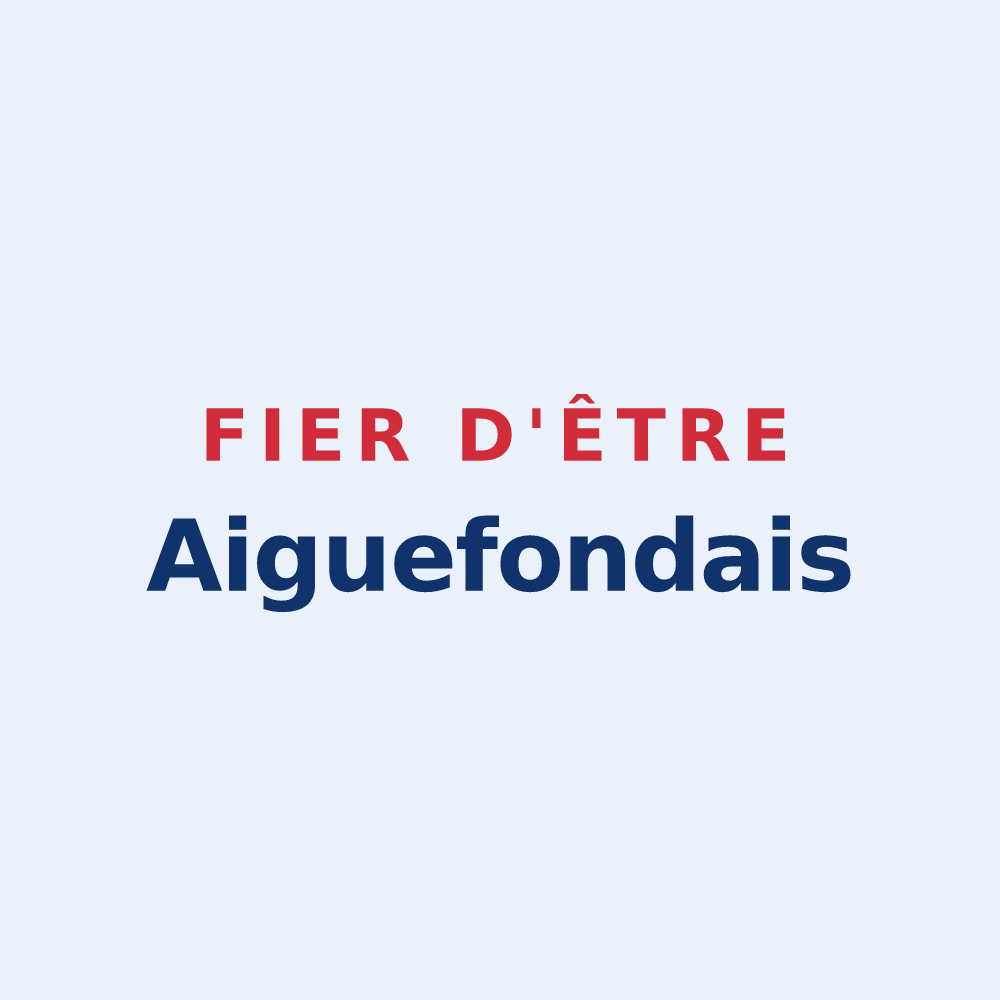 Sticker « Fier d'être Aiguefondais » — design pour Aiguefonde
