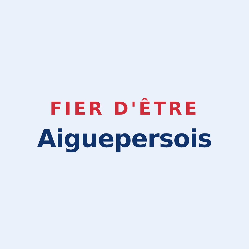 Sticker « Fier d'être Aiguepersois » — design pour Aigueperse