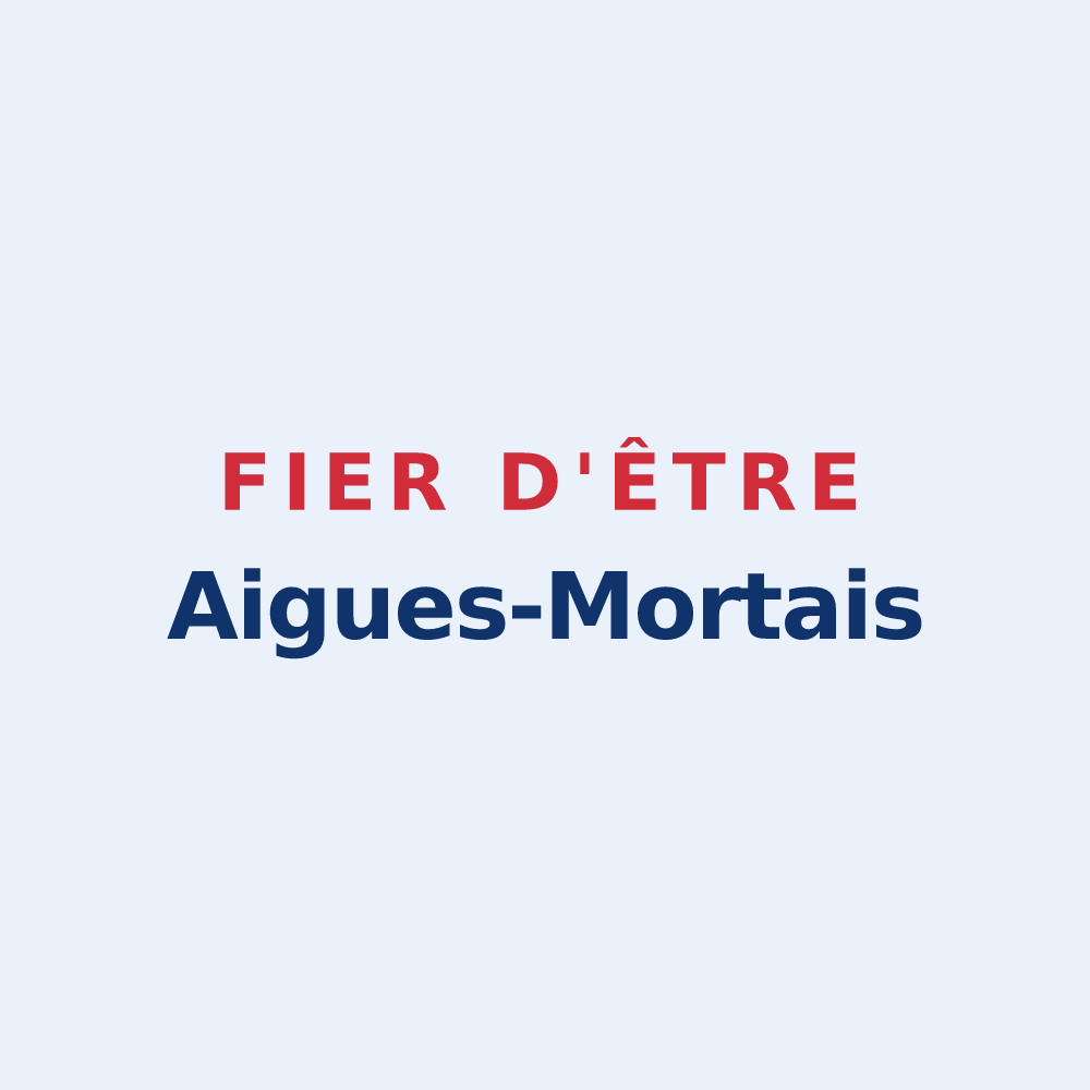 Sticker « Fier d'être Aigues-Mortais » — design pour Aigues-Mortes