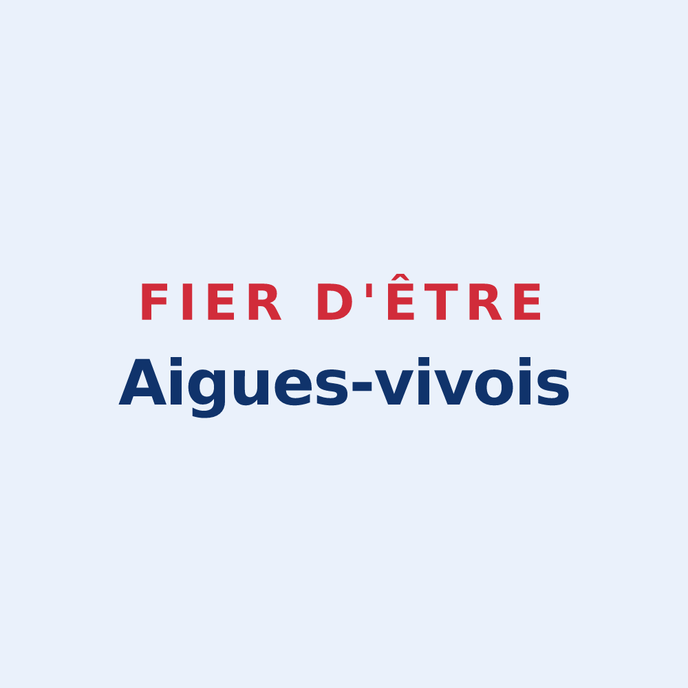 Sticker « Fier d'être Aigues-vivois » — design pour Aigues-Vives