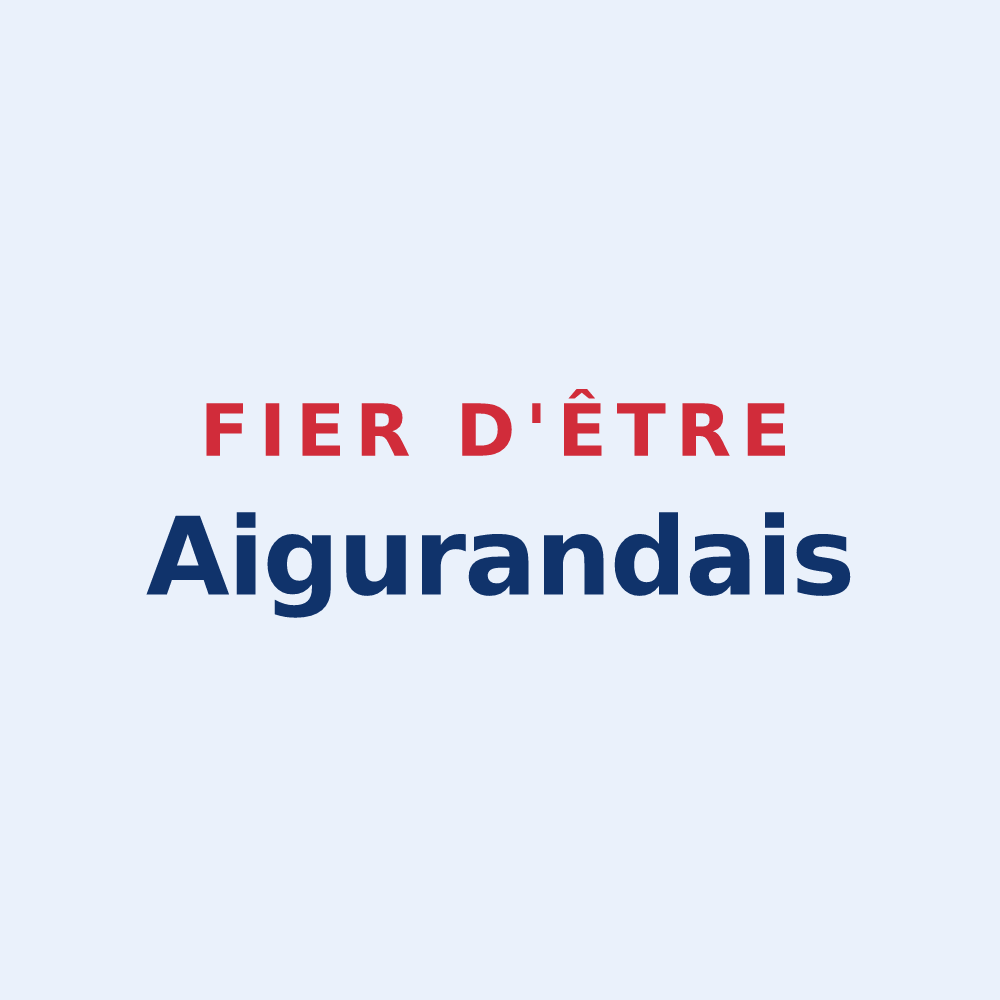 Sticker « Fier d'être Aigurandais » — design pour Aigurande