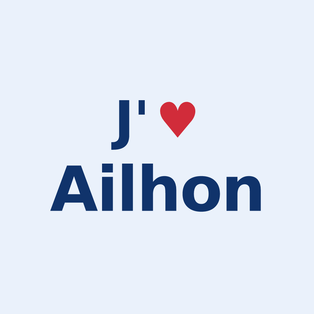 Sticker personnalisé Ailhon — design J'aime Ailhon