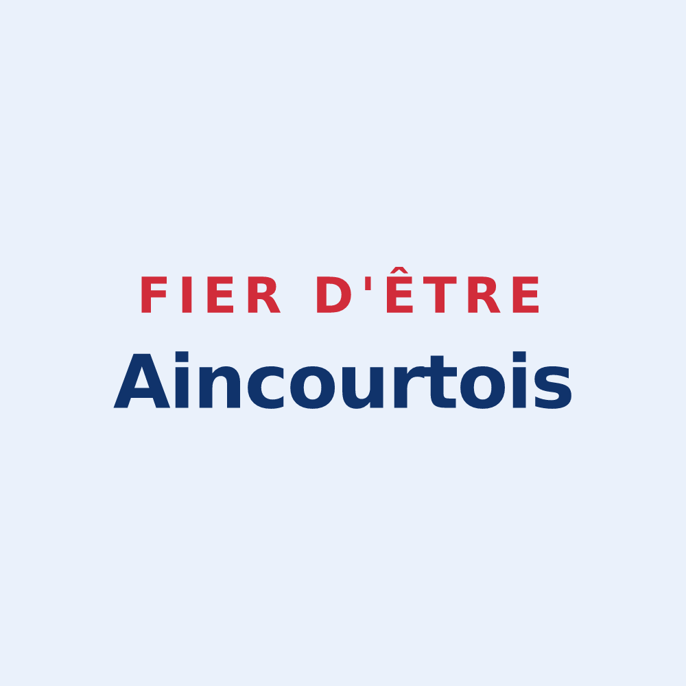 Sticker « Fier d'être Aincourtois » — design pour Aincourt