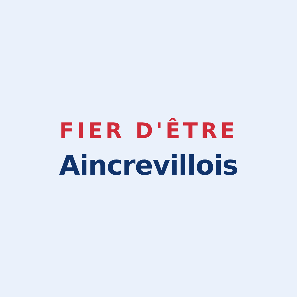 Sticker « Fier d'être Aincrevillois » — design pour Aincreville