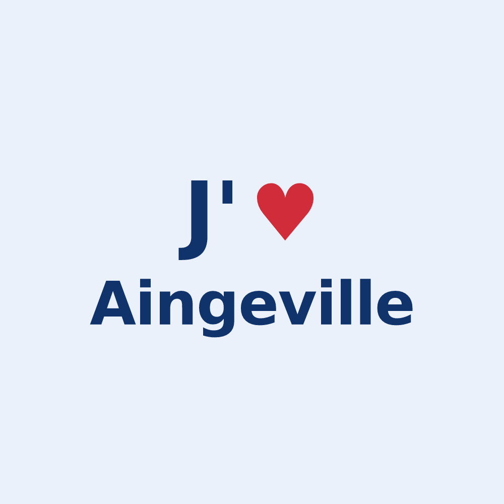 Sticker personnalisé Aingeville — design J'aime Aingeville