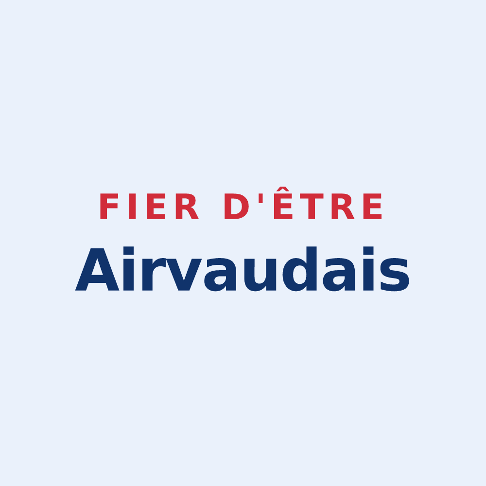 Sticker « Fier d'être Airvaudais » — design pour Airvault