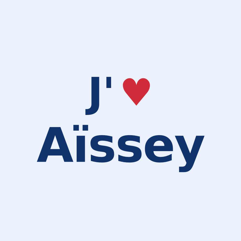 Sticker personnalisé Aïssey — design J'aime Aïssey
