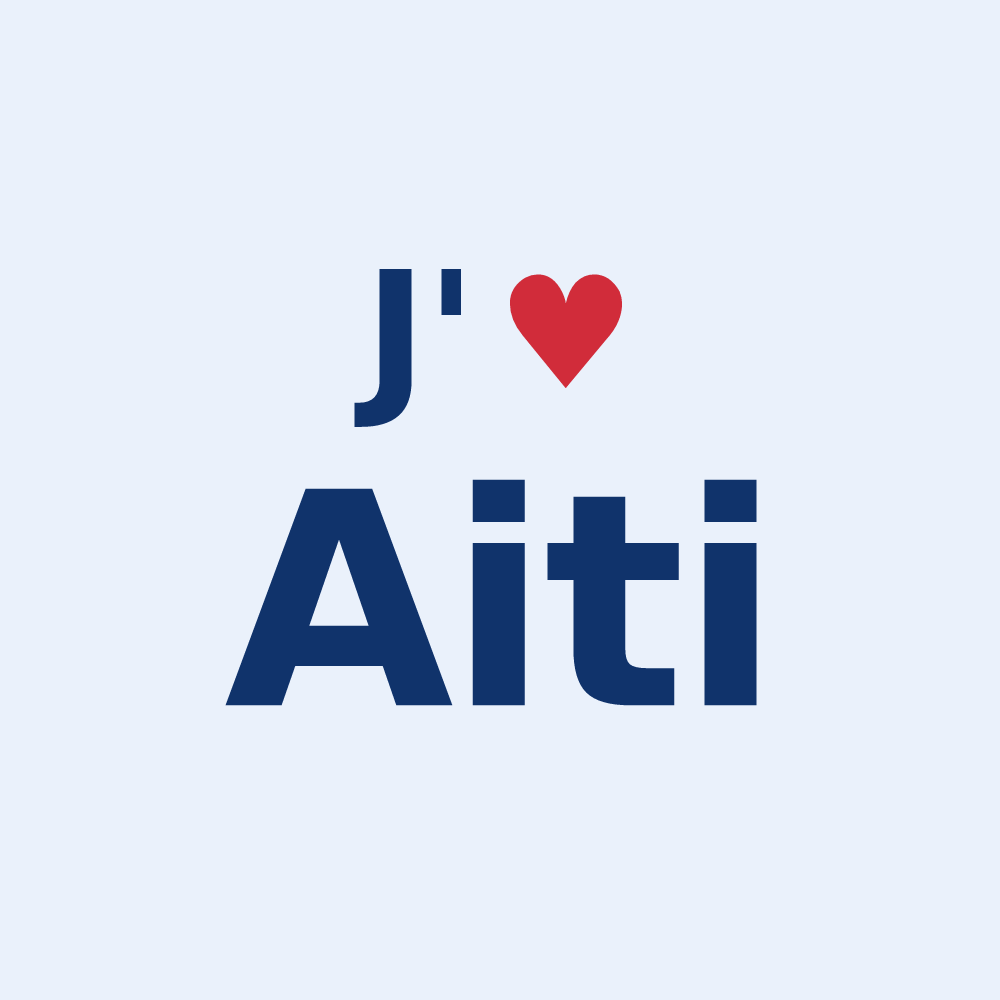 Sticker personnalisé Aiti — design J'aime Aiti