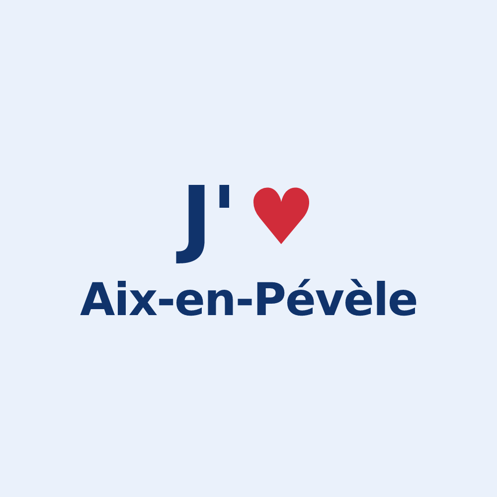 Sticker personnalisé Aix-en-Pévèle — design J'aime Aix-en-Pévèle