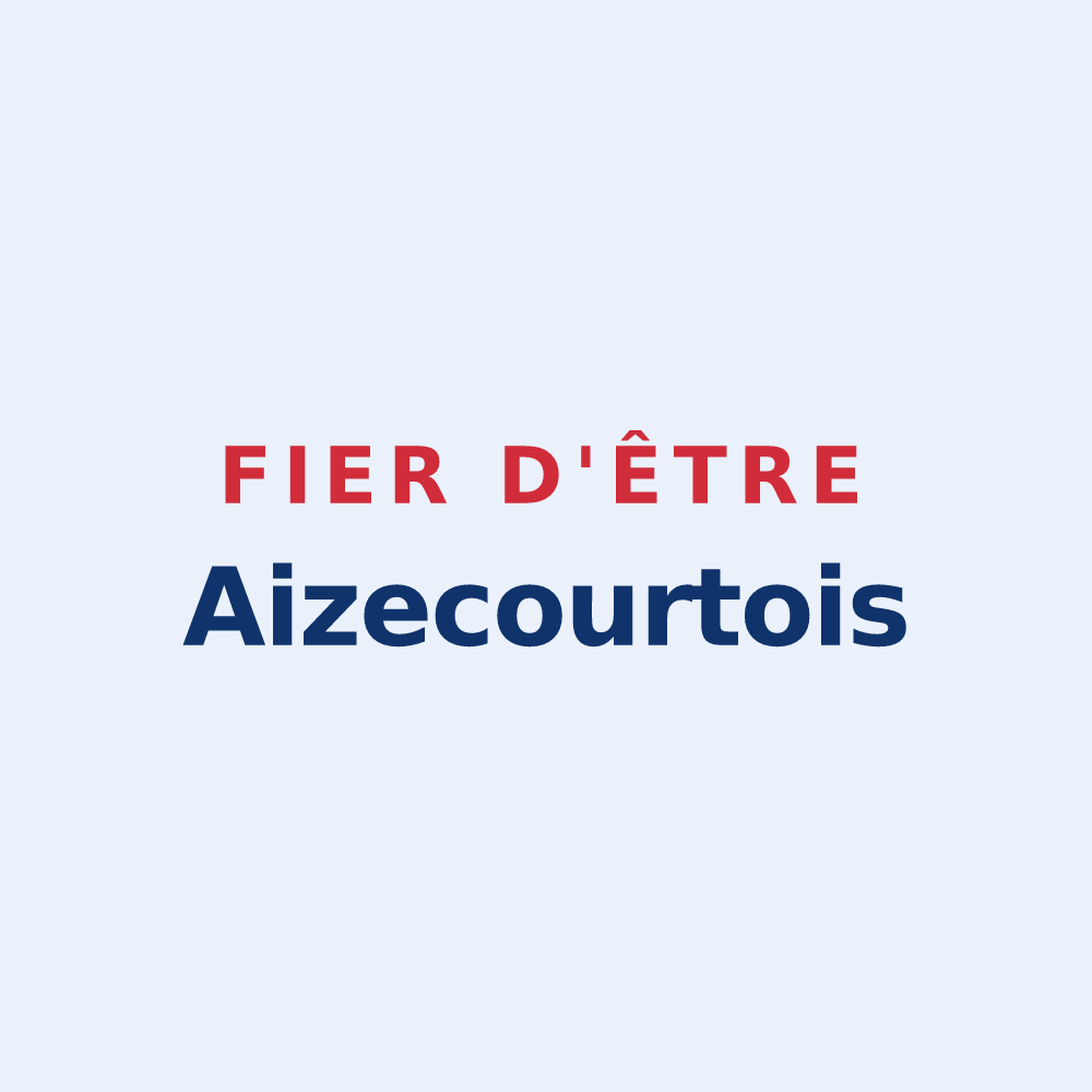 Sticker « Fier d'être Aizecourtois » — design pour Aizecourt-le-Haut