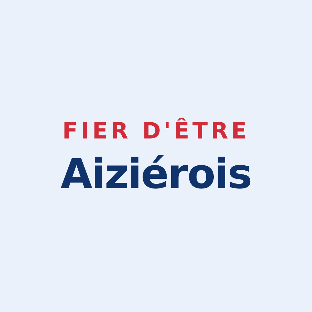 Sticker « Fier d'être Aiziérois » — design pour Aizier