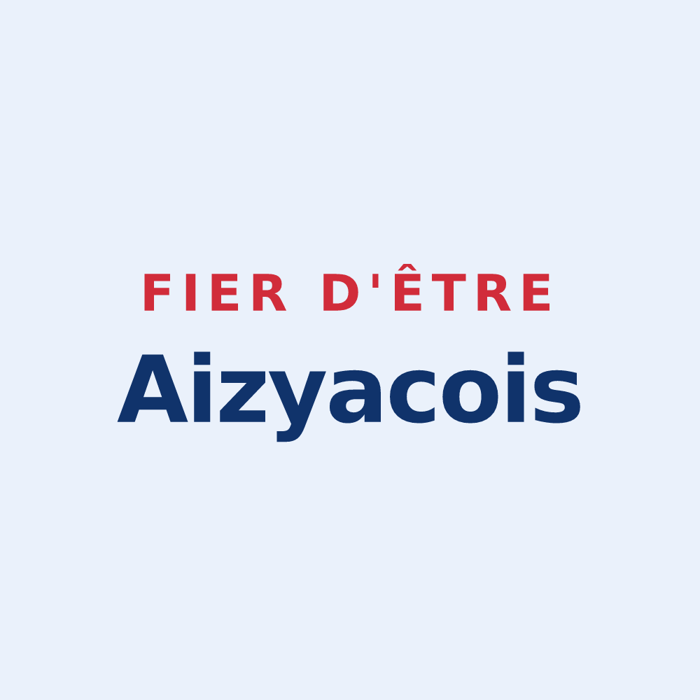 Sticker « Fier d'être Aizyacois » — design pour Aizy-Jouy