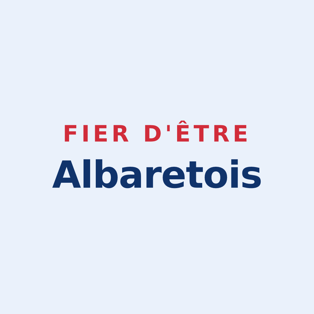 Sticker « Fier d'être Albaretois » — design pour Albaret-le-Comtal