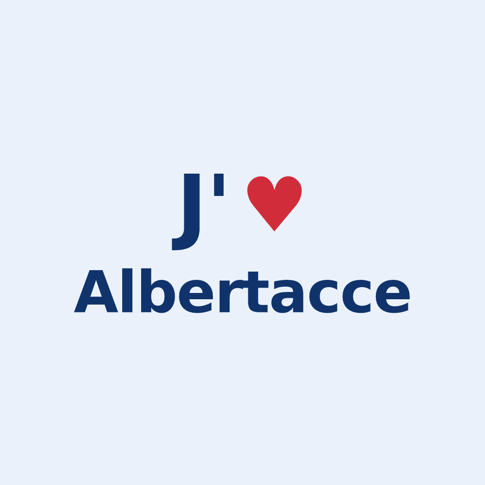 Sticker personnalisé Albertacce — design J'aime Albertacce