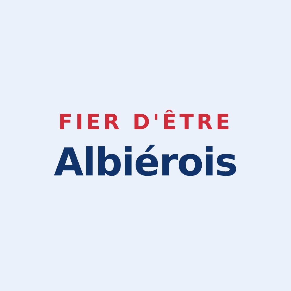 Sticker « Fier d'être Albiérois » — design pour Albières