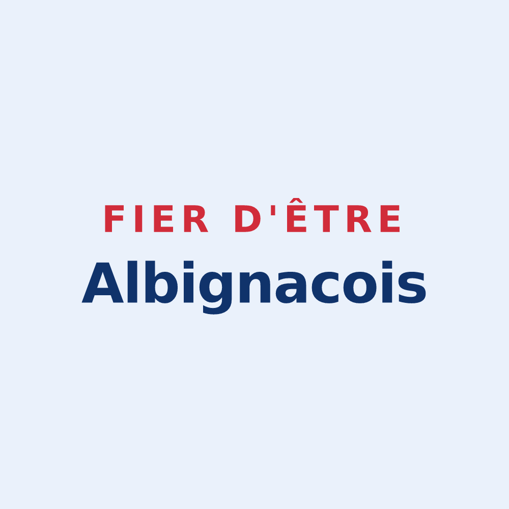 Sticker « Fier d'être Albignacois » — design pour Albignac