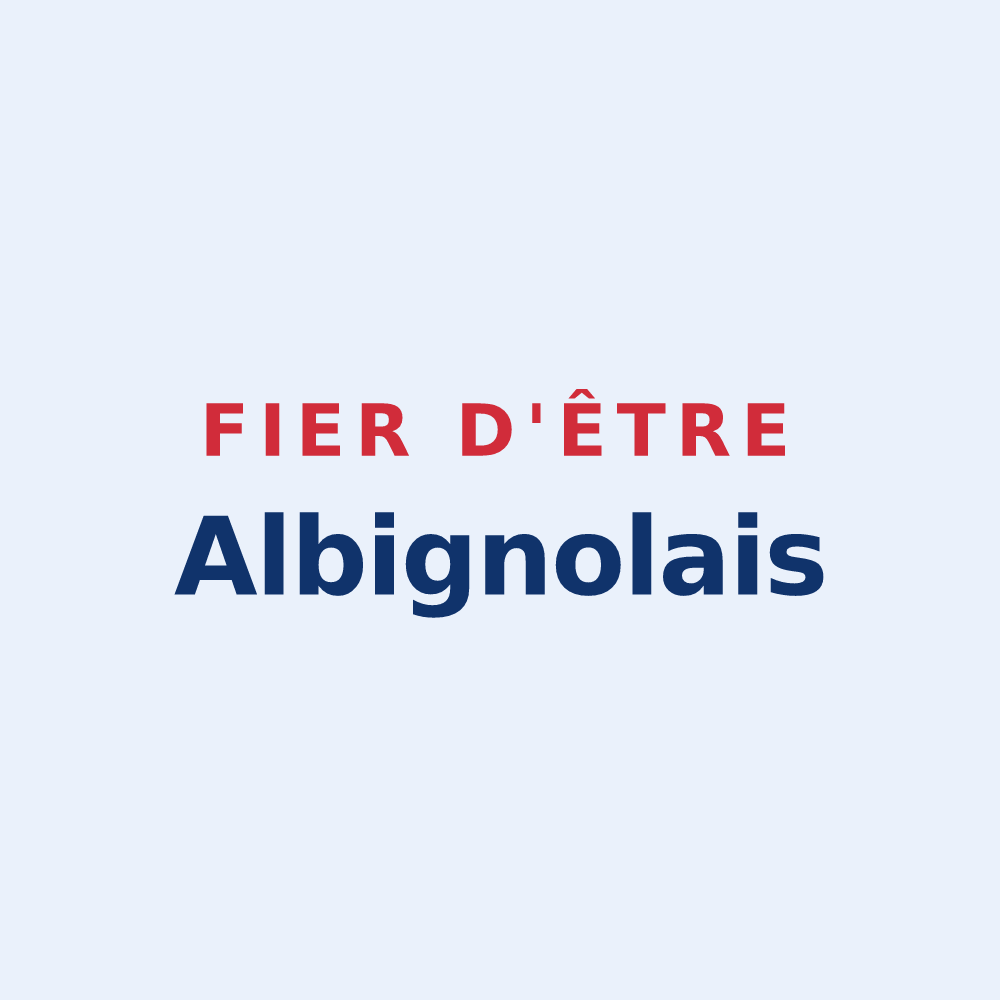 Sticker « Fier d'être Albignolais » — design pour Albigny-sur-Saône