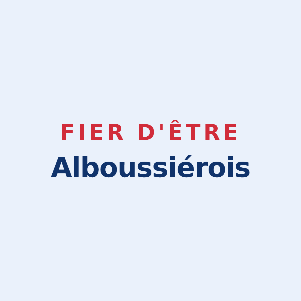 Sticker « Fier d'être Alboussiérois » — design pour Alboussière
