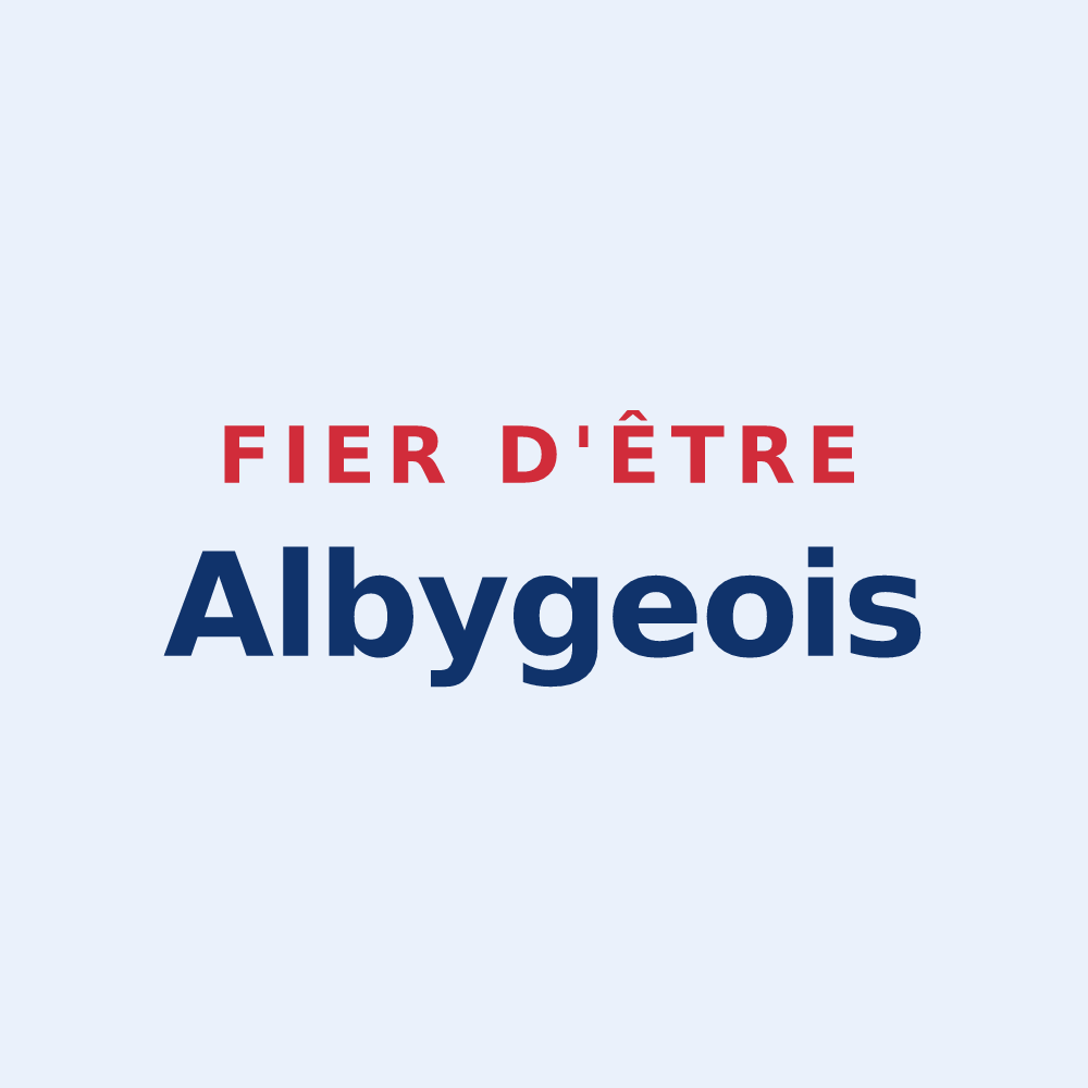 Sticker « Fier d'être Albygeois » — design pour Alby-sur-Chéran