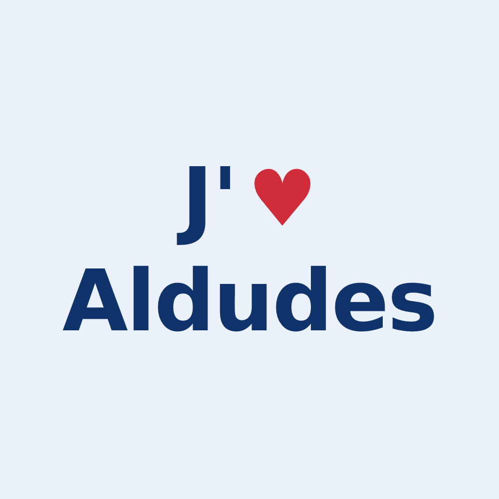 Sticker personnalisé Aldudes — design J'aime Aldudes