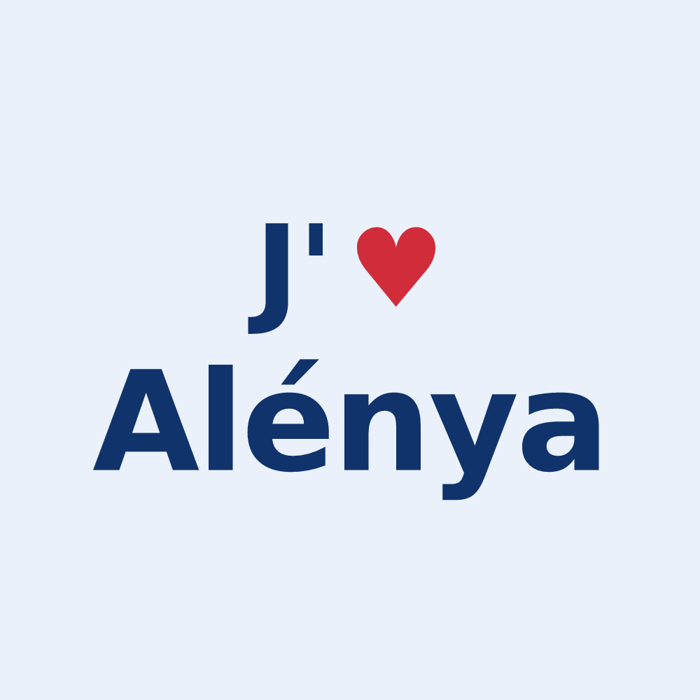 Sticker personnalisé Alénya — design J'aime Alénya
