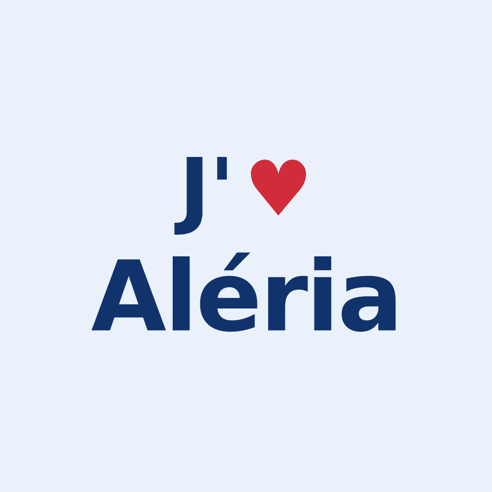 Sticker personnalisé Aléria — design J'aime Aléria