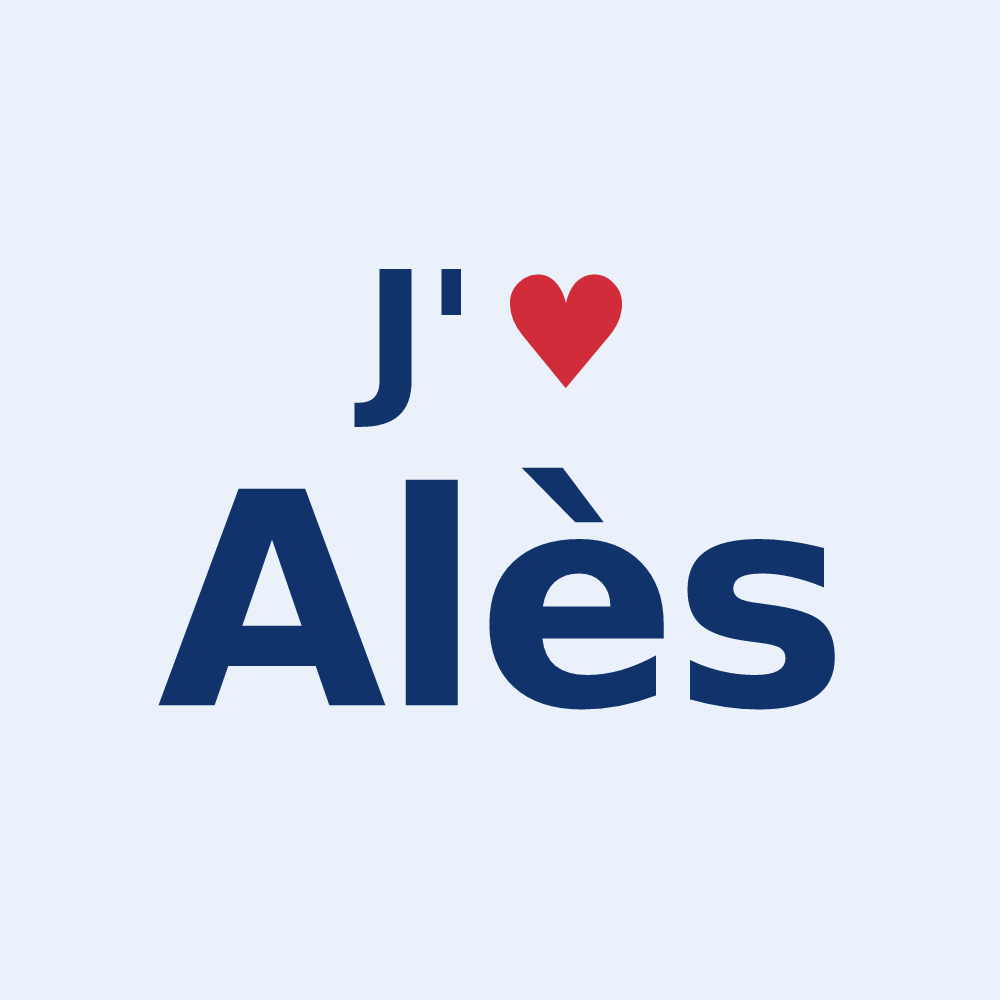 Sticker personnalisé Alès — design J'aime Alès