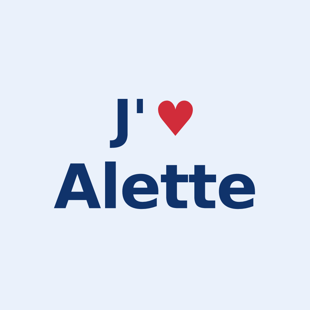 Sticker personnalisé Alette — design J'aime Alette