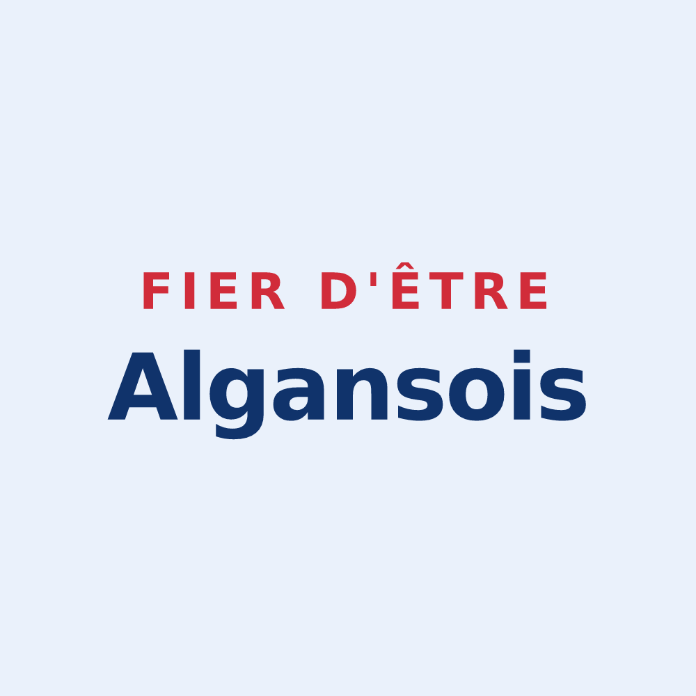 Sticker « Fier d'être Algansois » — design pour Algans