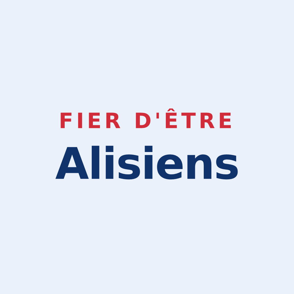 Sticker « Fier d'être Alisiens » — design pour Alise-Sainte-Reine