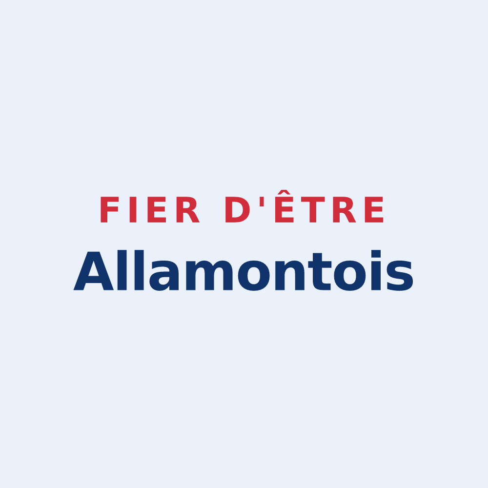 Sticker « Fier d'être Allamontois » — design pour Allamont