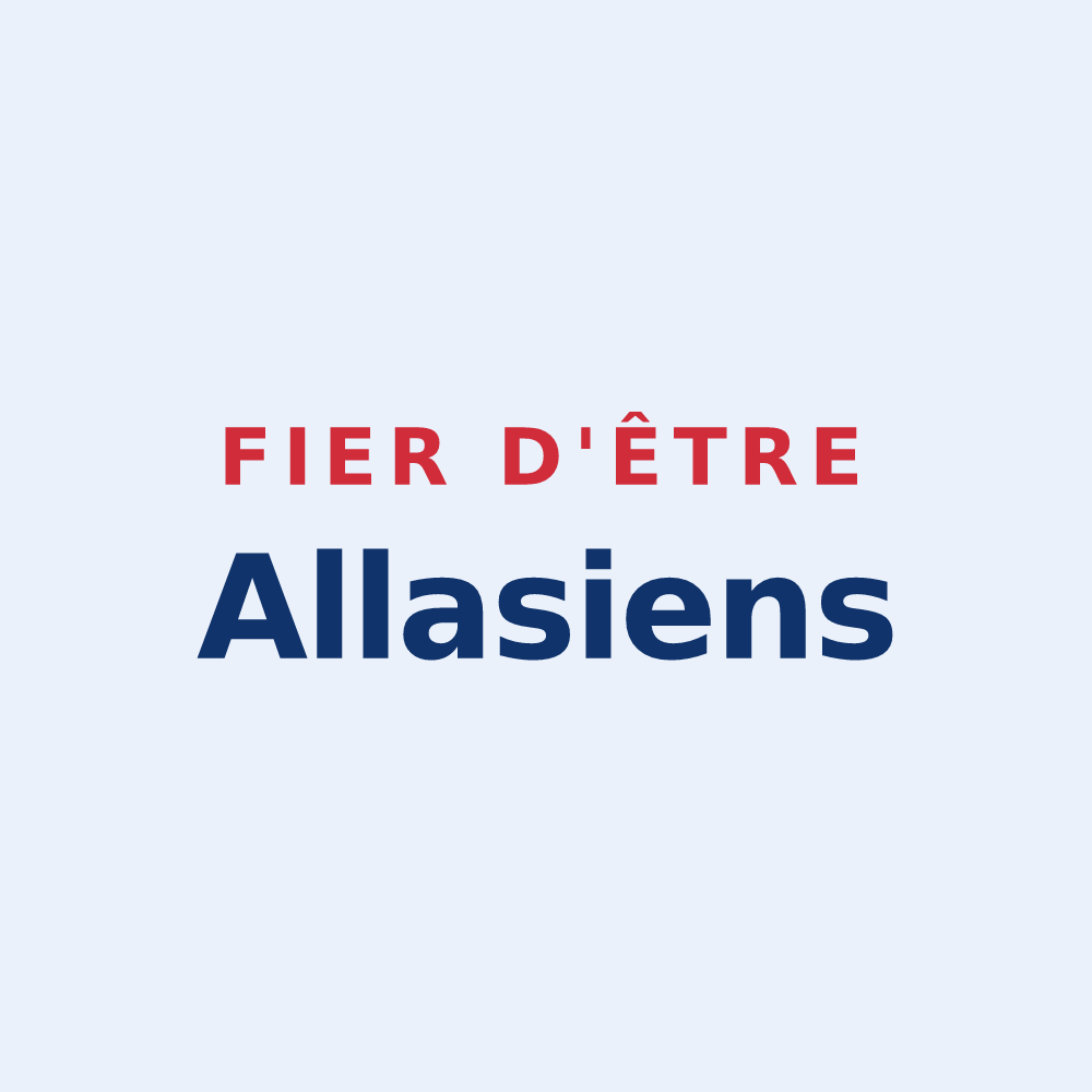 Sticker « Fier d'être Allasiens » — design pour Allas-Bocage