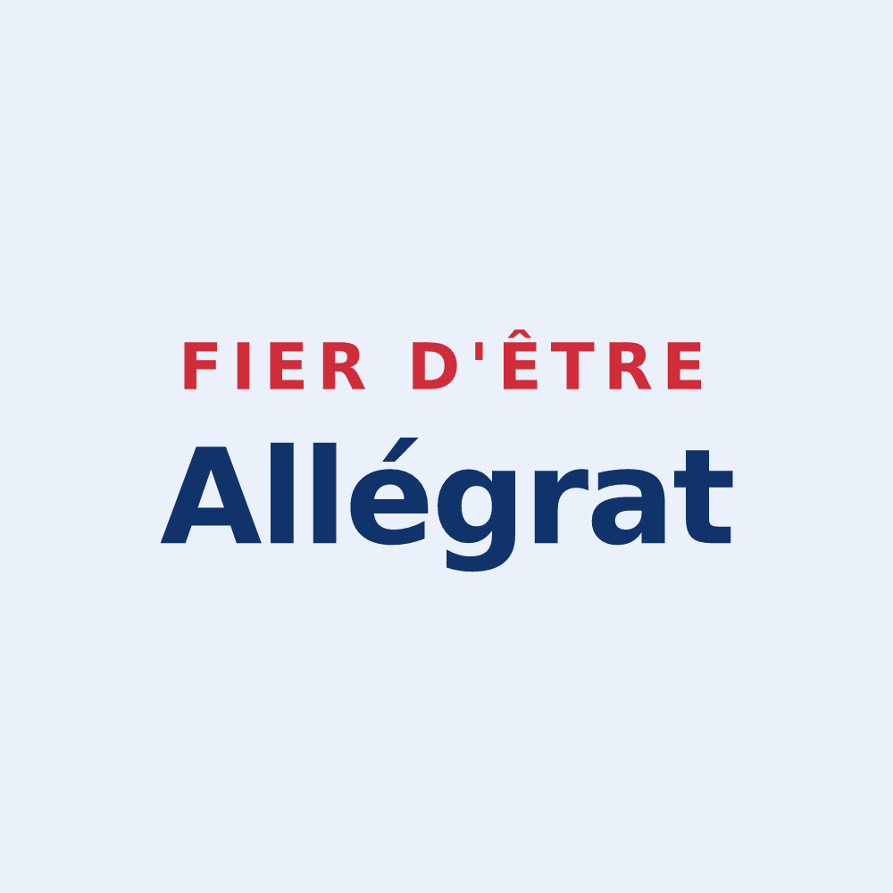 Sticker « Fier d'être Allégrat » — design pour Allègre