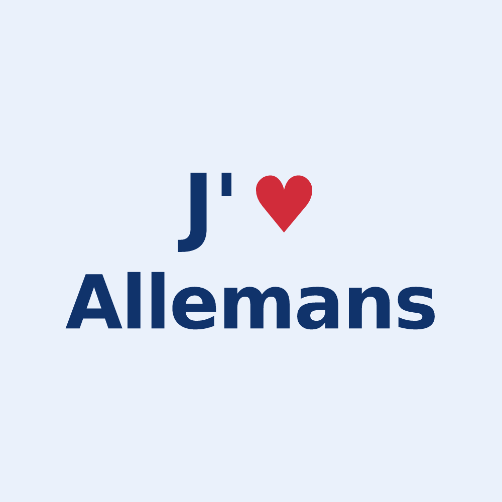 Sticker personnalisé Allemans — design J'aime Allemans