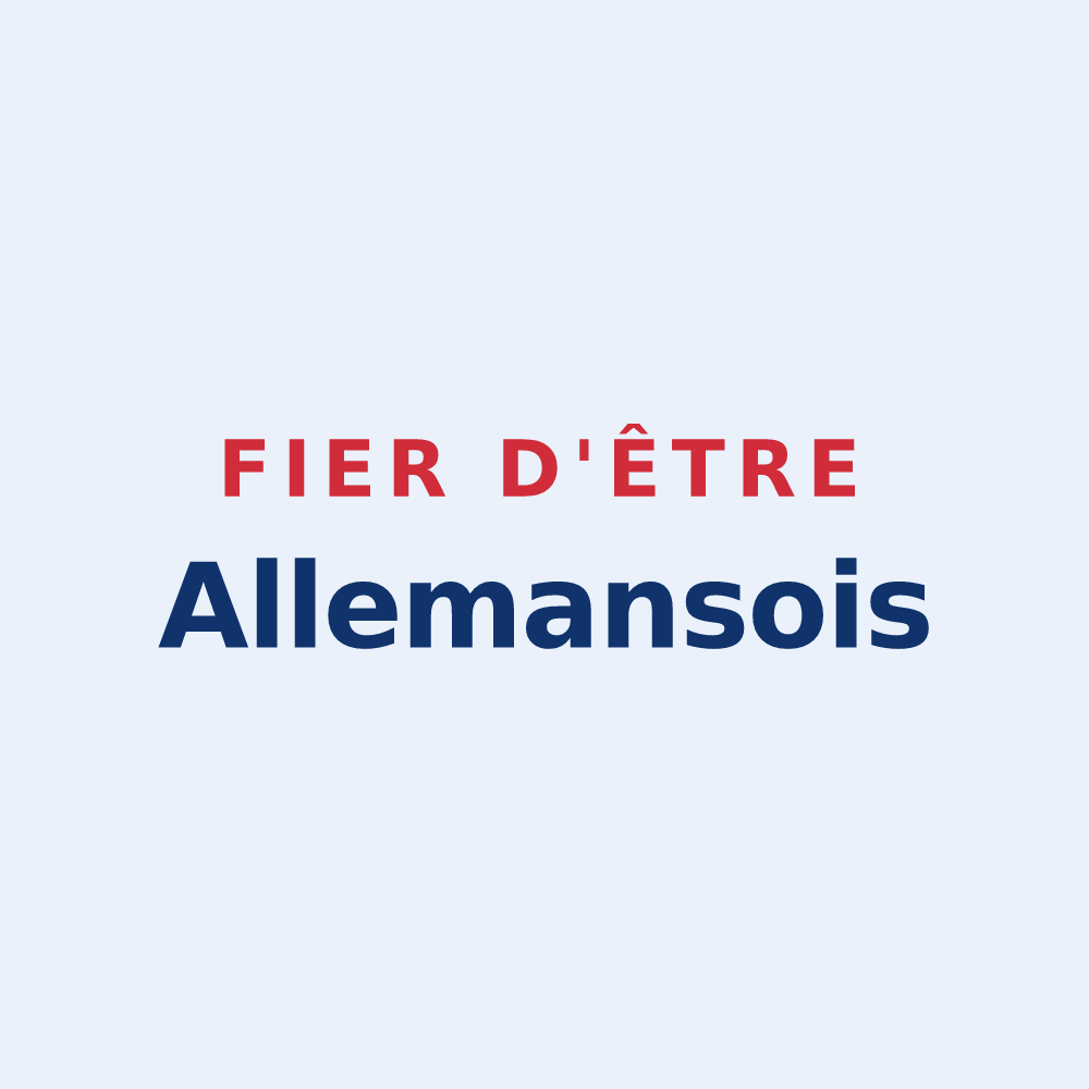Sticker « Fier d'être Allemansois » — design pour Allemans