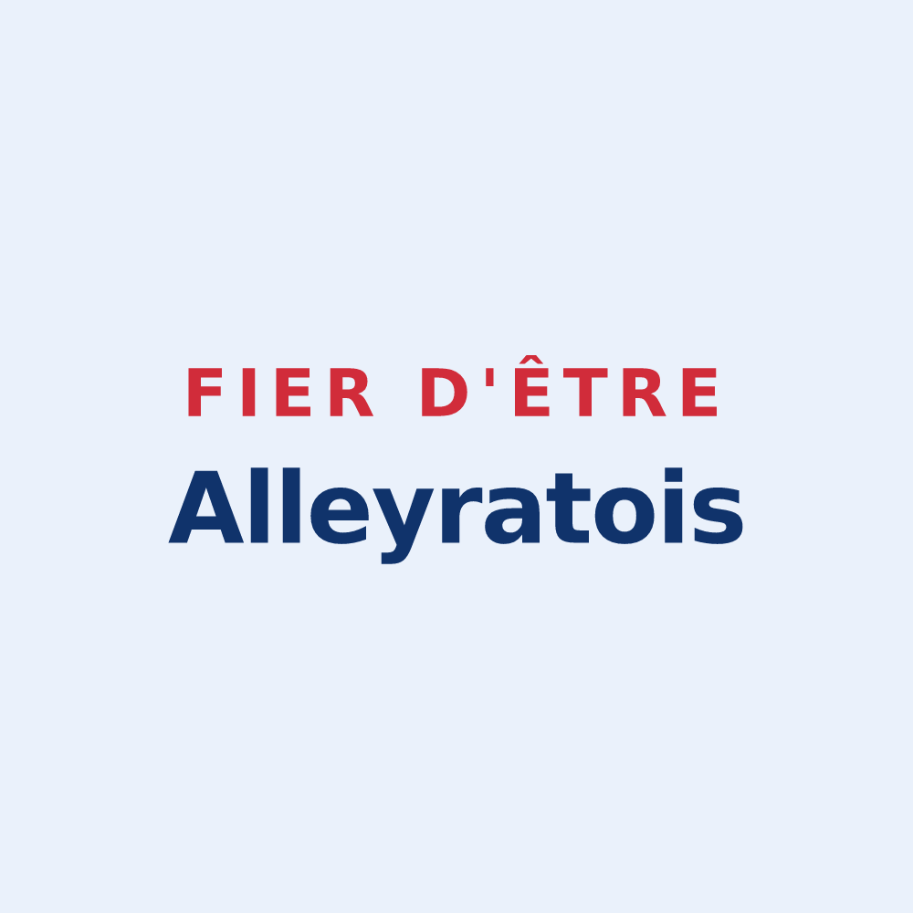 Sticker « Fier d'être Alleyratois » — design pour Alleyrat