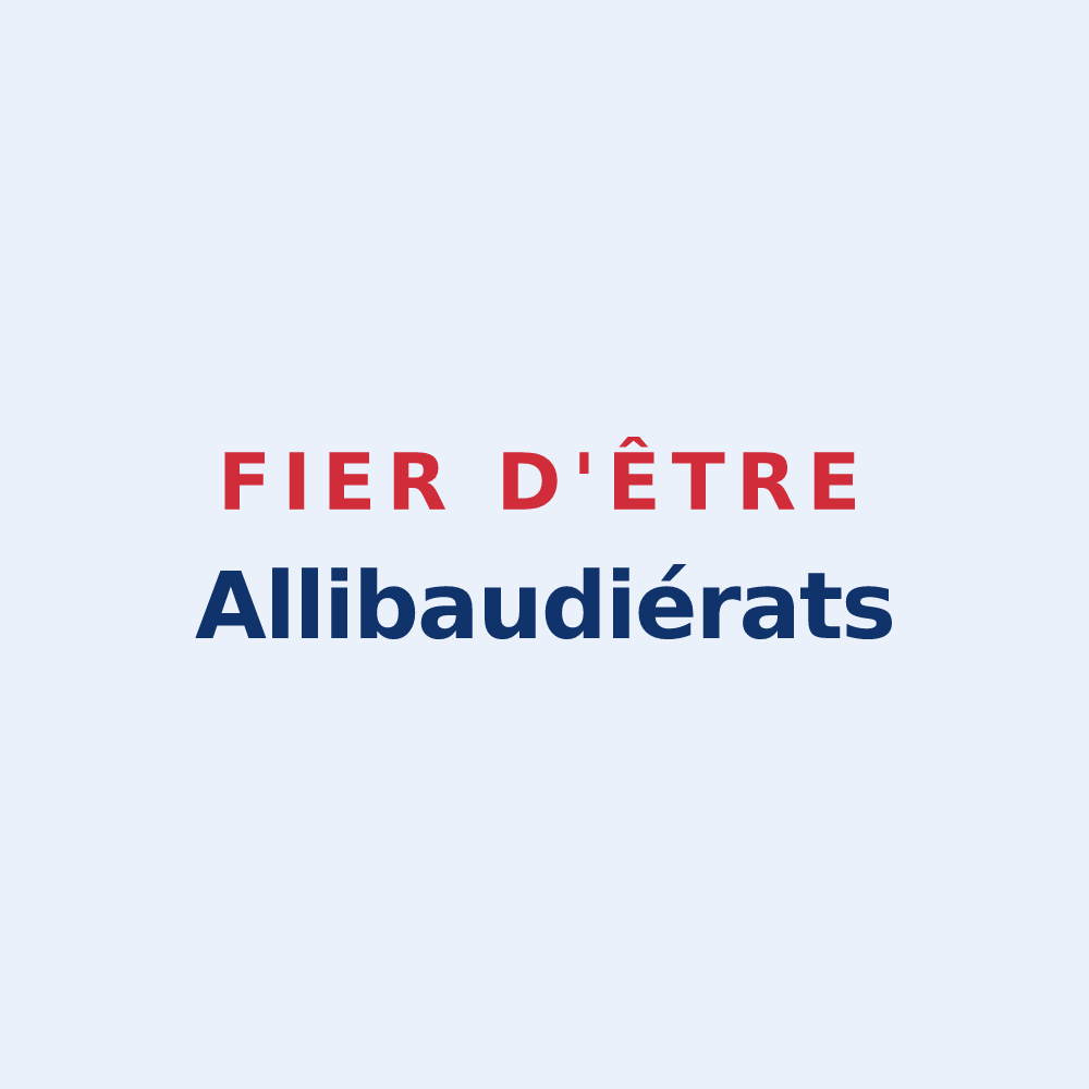 Sticker « Fier d'être Allibaudiérats » — design pour Allibaudières