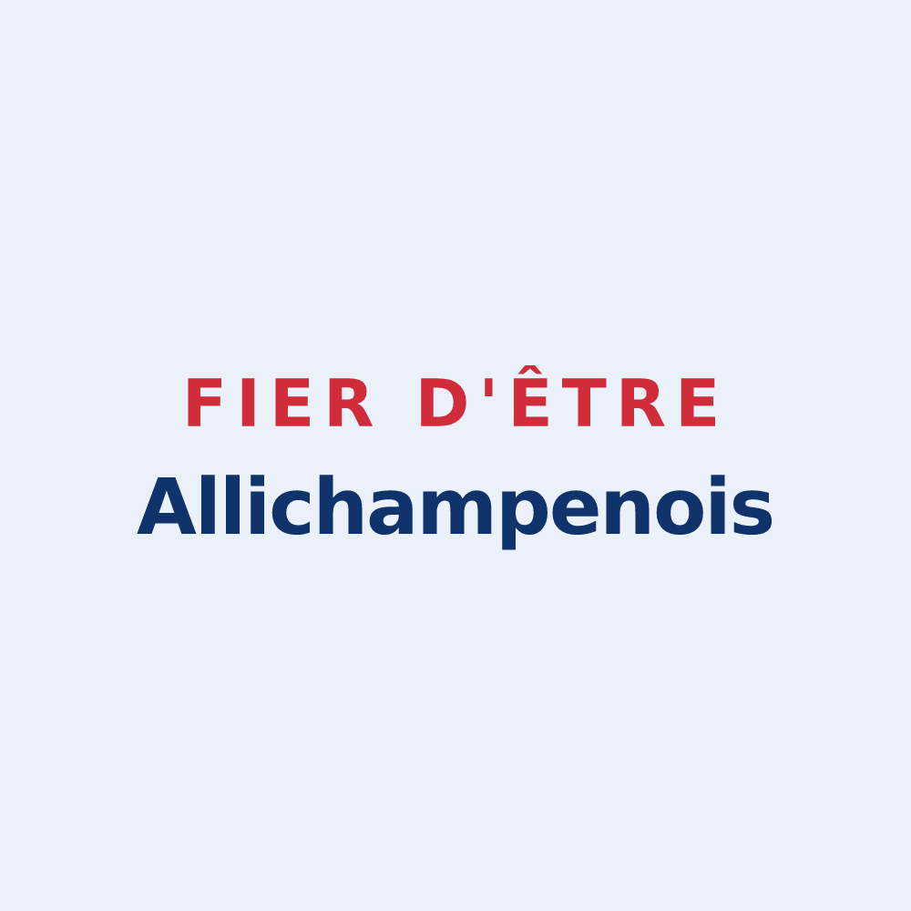 Sticker « Fier d'être Allichampenois » — design pour Allichamps
