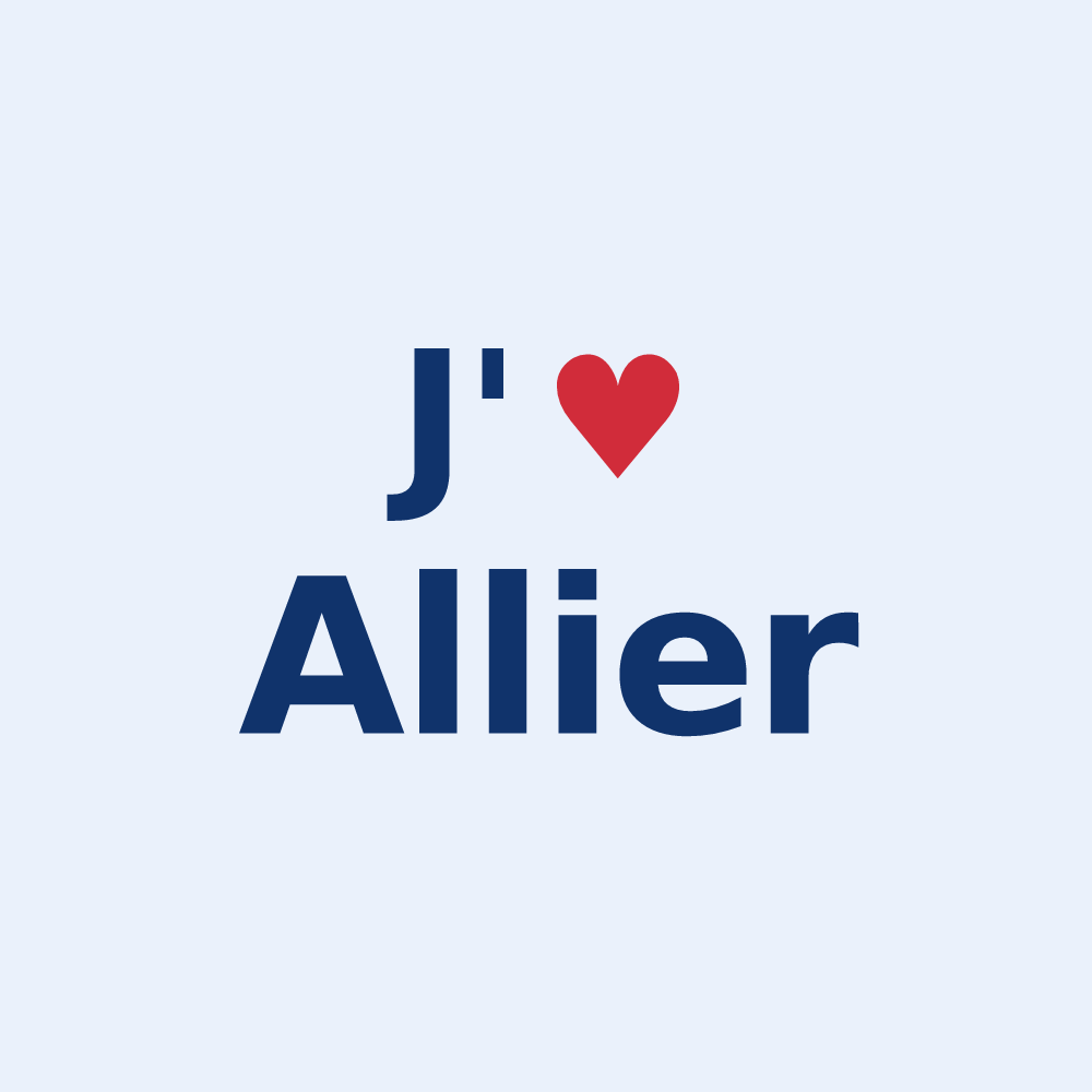 Sticker personnalisé Allier — design J'aime Allier