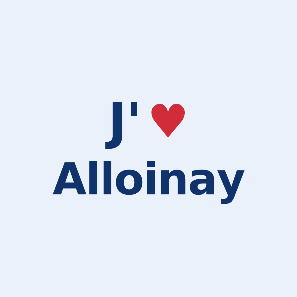 Sticker personnalisé Alloinay — design J'aime Alloinay