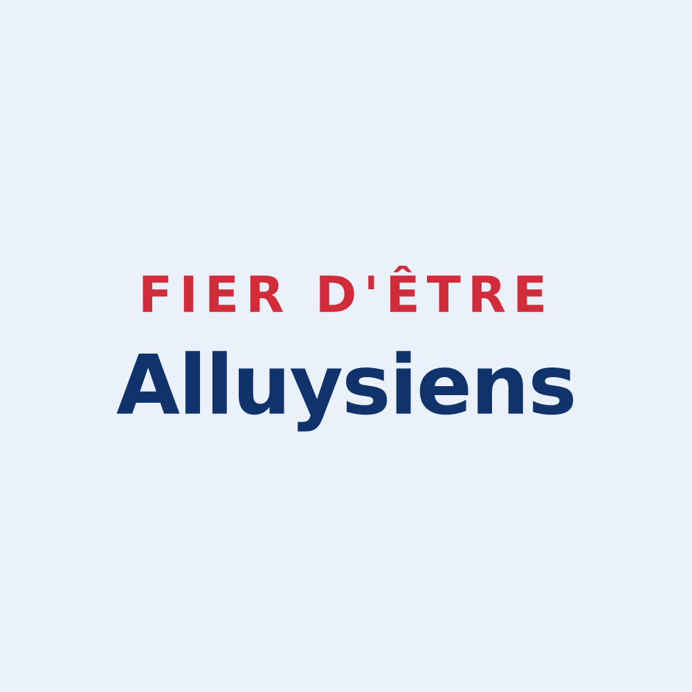Sticker « Fier d'être Alluysiens » — design pour Alluy