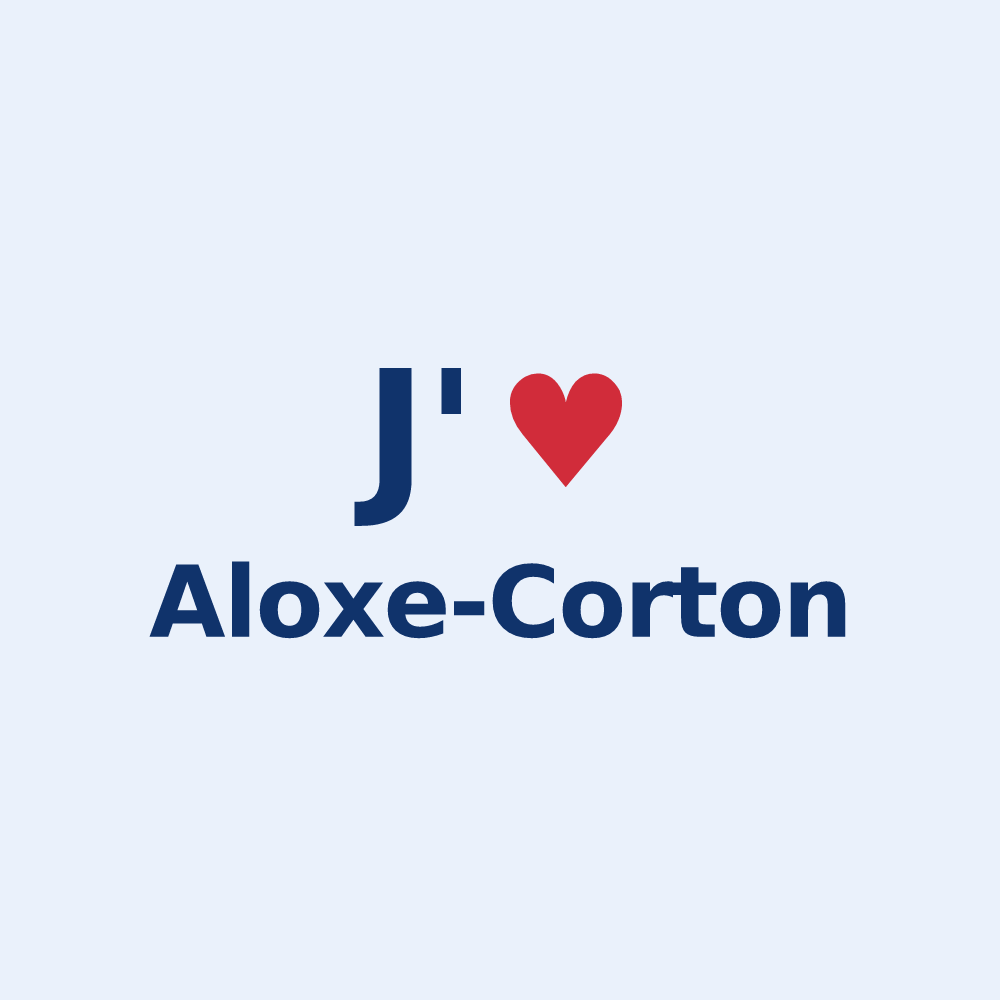 Sticker personnalisé Aloxe-Corton — design J'aime Aloxe-Corton