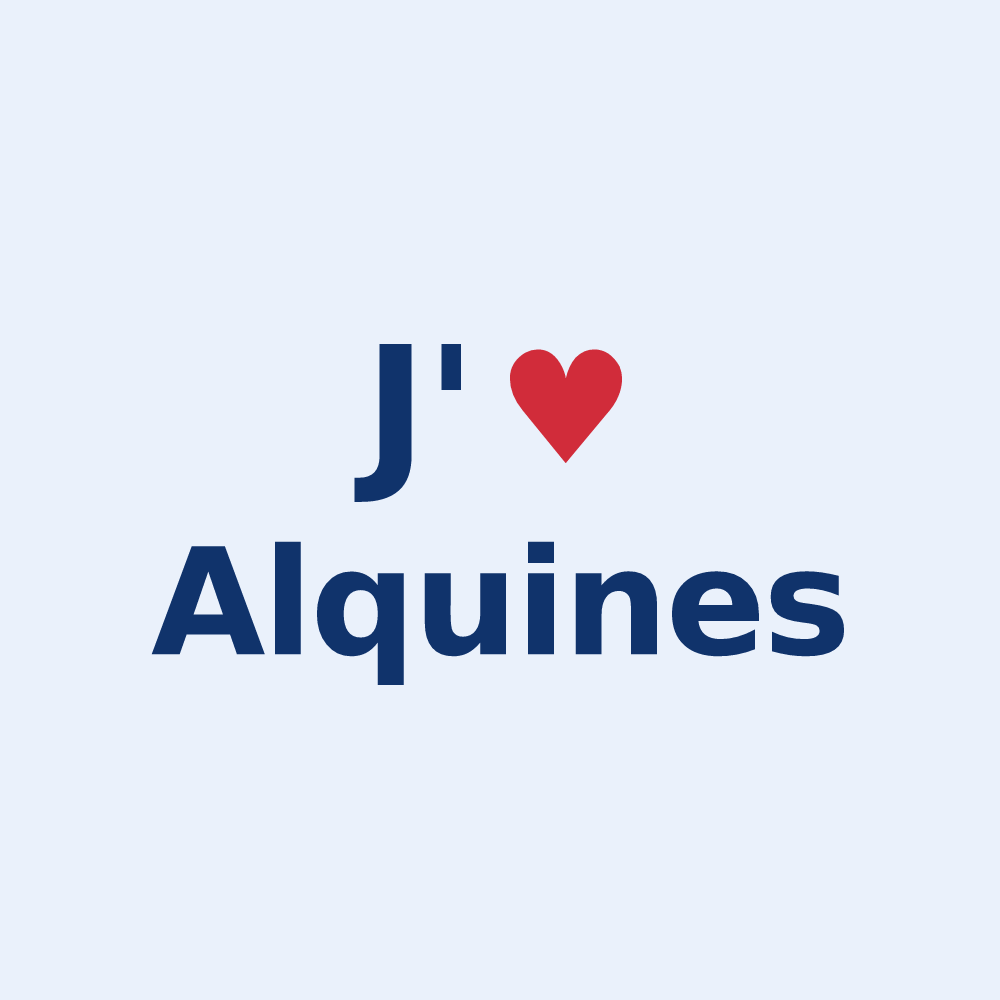 Sticker personnalisé Alquines — design J'aime Alquines