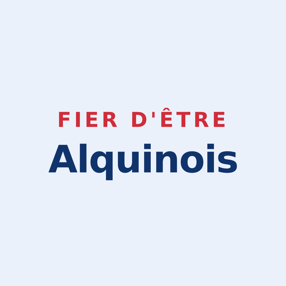 Sticker « Fier d'être Alquinois » — design pour Alquines