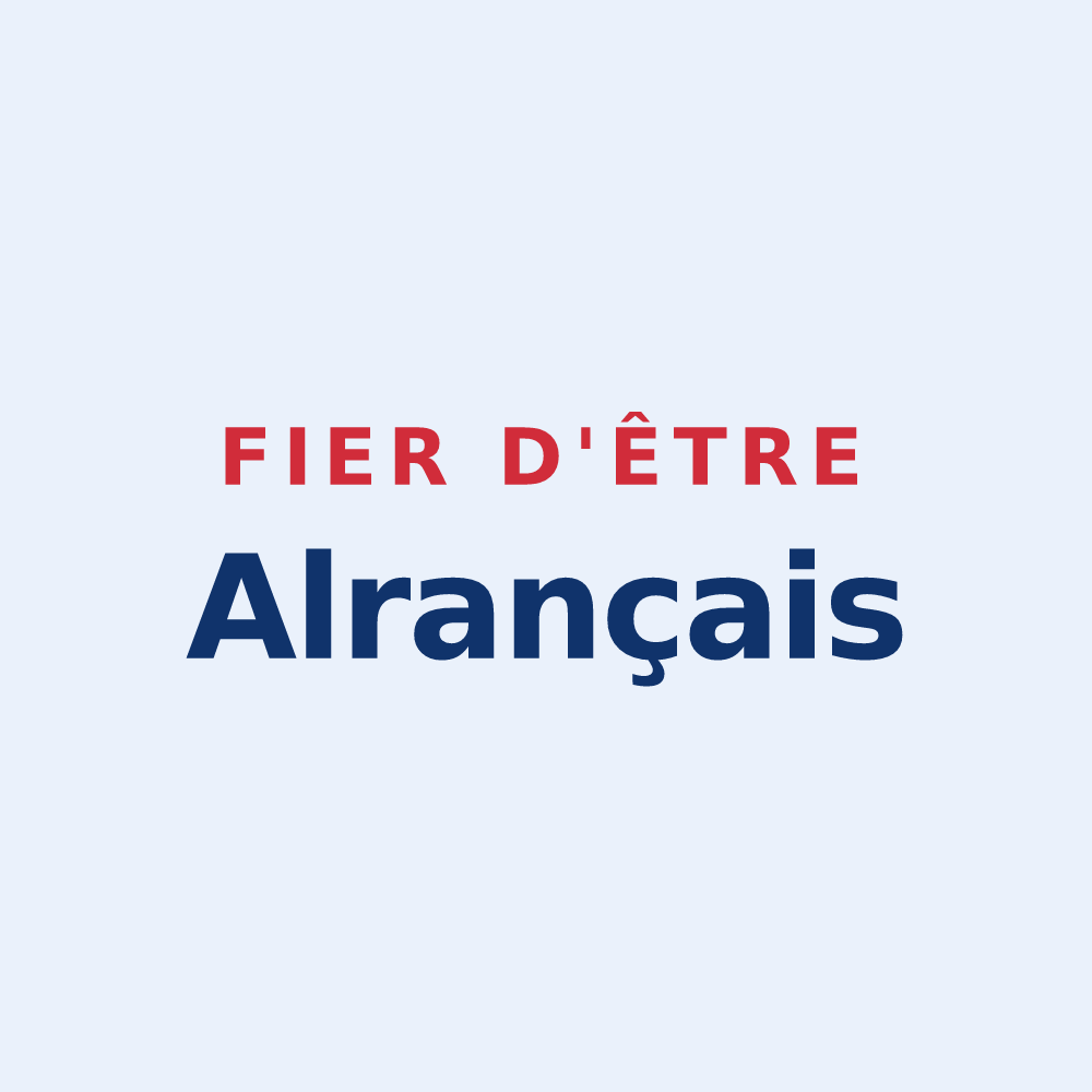 Sticker « Fier d'être Alrançais » — design pour Alrance