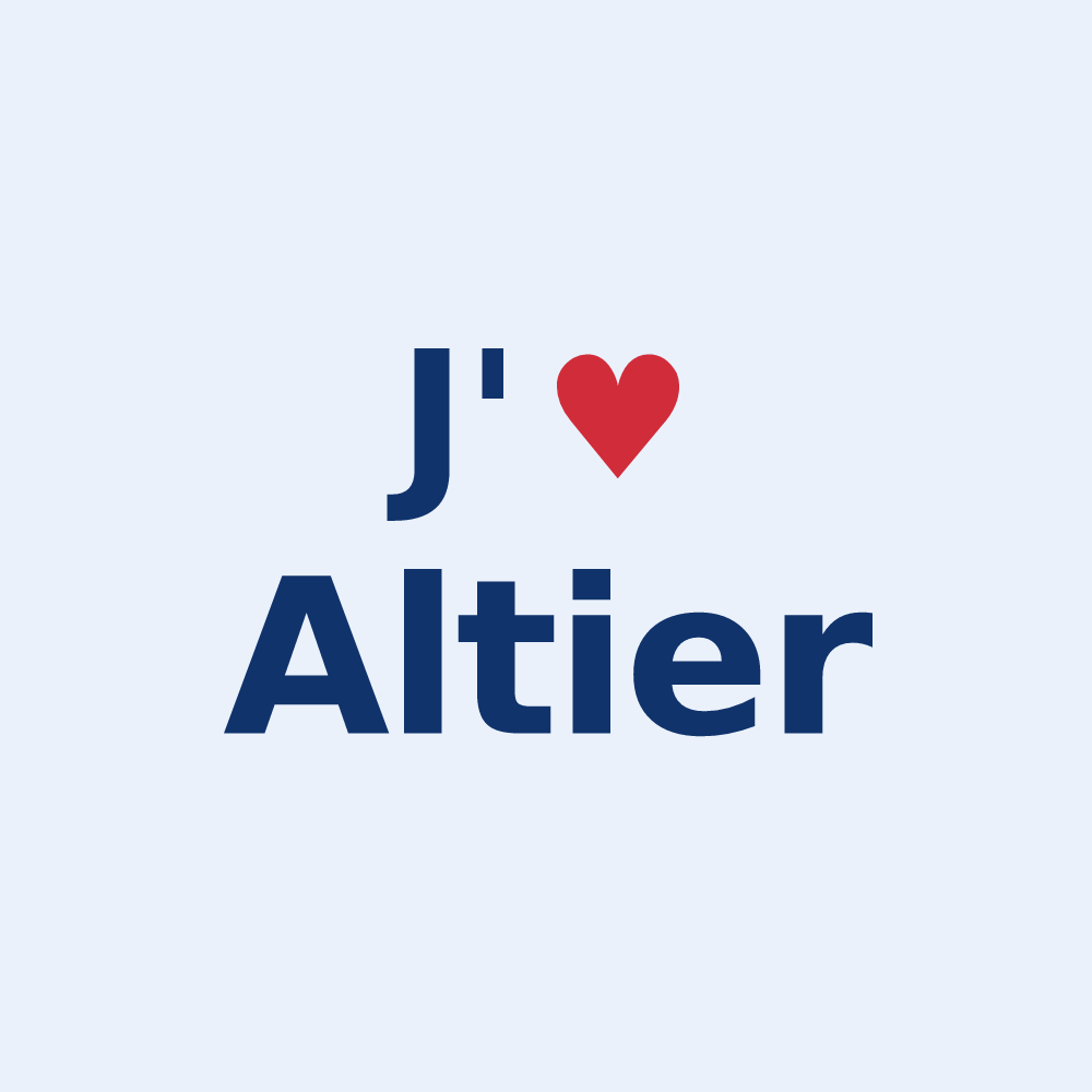 Sticker personnalisé Altier — design J'aime Altier