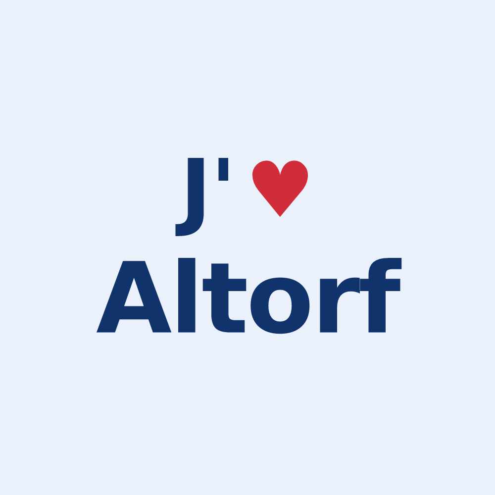 Sticker personnalisé Altorf — design J'aime Altorf