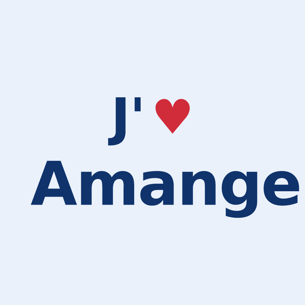 Sticker personnalisé Amange — design J'aime Amange
