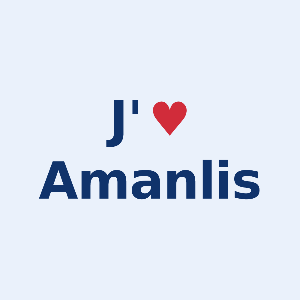 Sticker personnalisé Amanlis — design J'aime Amanlis